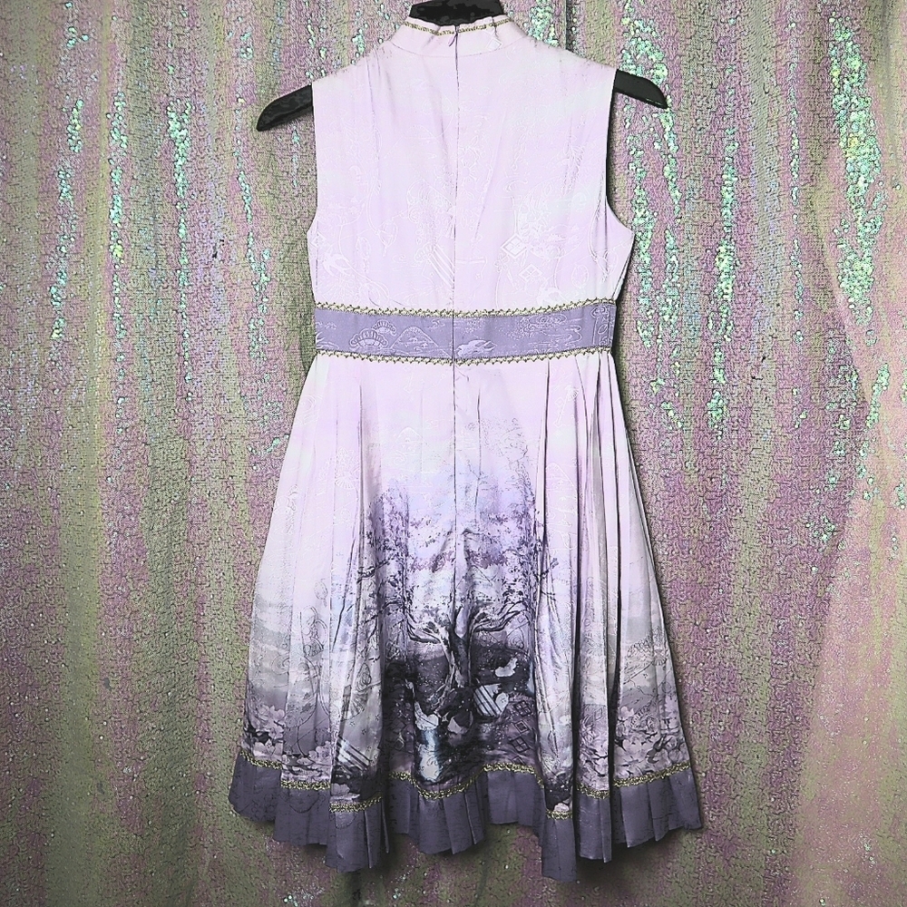 QI LOLITA DRESS 1/XXS Taobao IchigoMikou Fantastic Night JSK Lavender Purple NWT - Picture 8 of 16